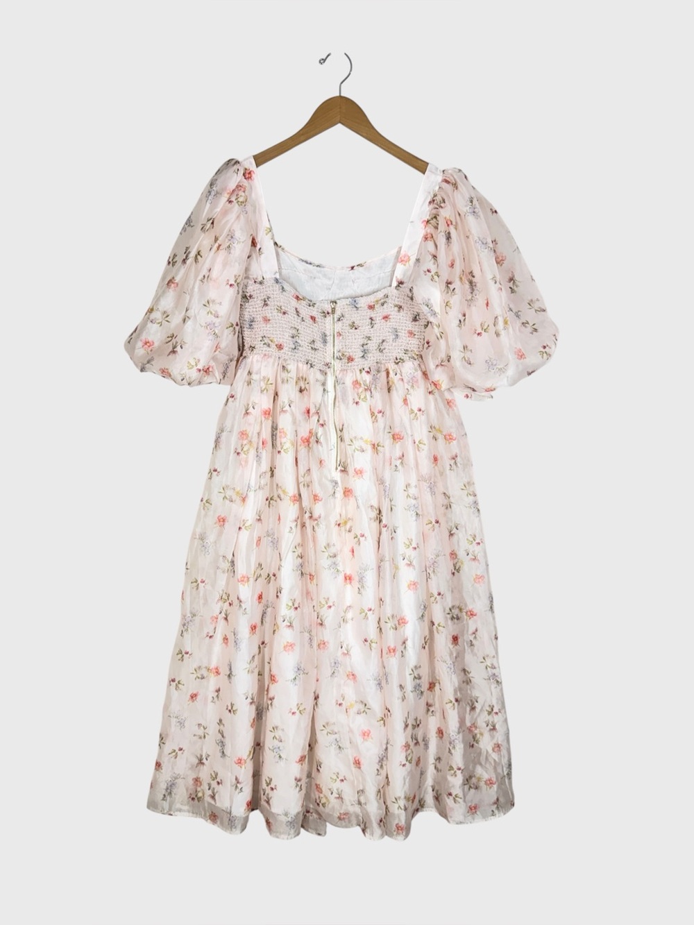 Worth Collective Womens Harlow Maxi Dress Tiny Pink Floral Large Bump Friendly L - Picture 4 of 11